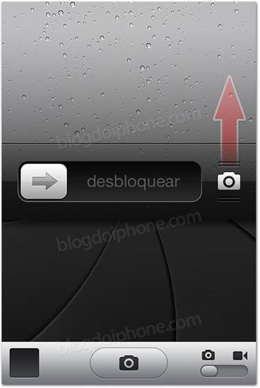 iOS 5.1 lock screen camera slider