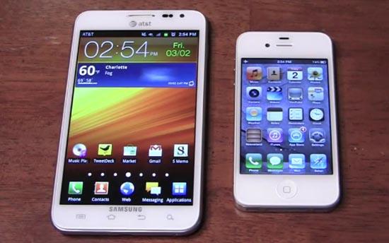 Samsung Galaxy Note Apple iPhone 4S