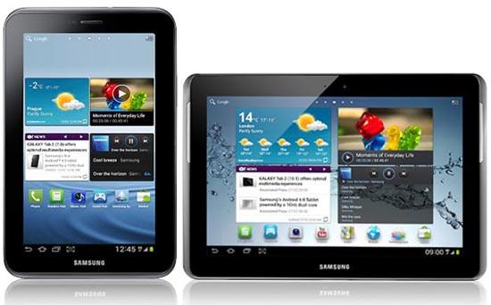 Samsung Galaxy Tab 2 7.0, 10.1