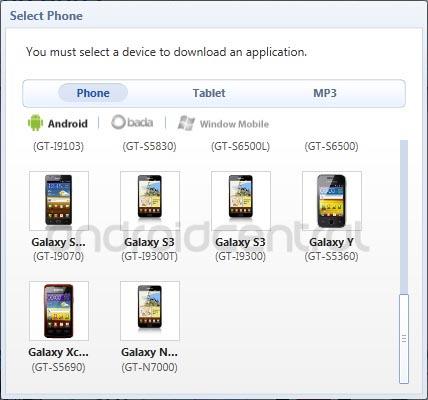 Samsung Galaxy S3 GT-i9300 Kies software