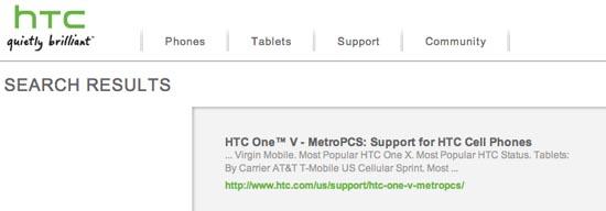 HTC One V MetroPCS