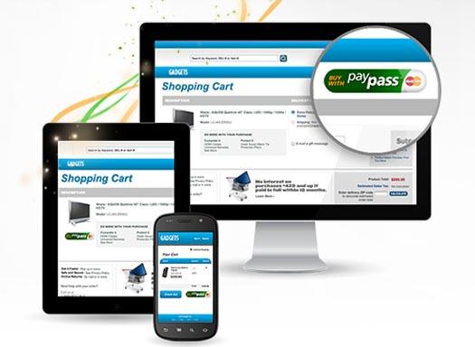 MasterCard PayPass one-click button