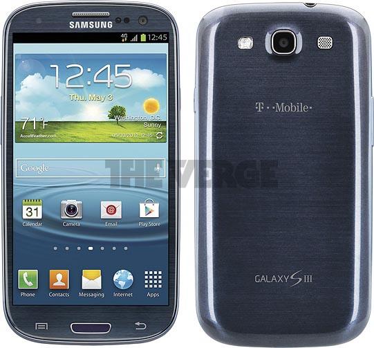 T-Mobile Samsung Galaxy S III blue