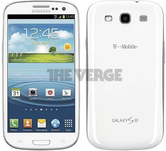 T-Mobile Samsung Galaxy S III white