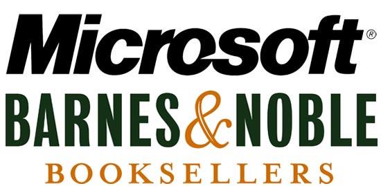 Microsoft Barnes & Noble logos