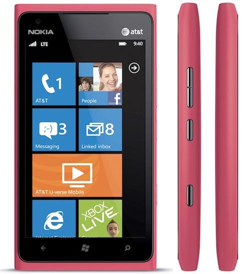 Pink Nokia Lumia 900 AT&T