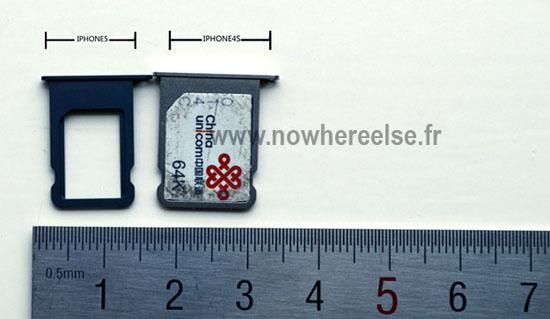 New iPhone nano-SIM card tray leak