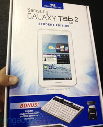 Samsung Galaxy Tab 2 7.0 Student Edition leak