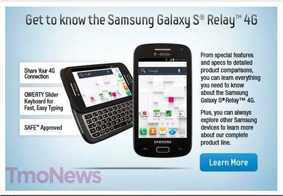 Samsung Galaxy S Relay 4G T-Mobile training leak
