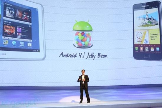 Samsung IFA 2012 Jelly Bean updates