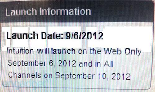 LG Intuition Verizon launch date leak