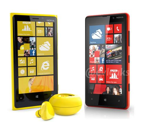 Nokia Lumia 920, Lumia 820 renders leak