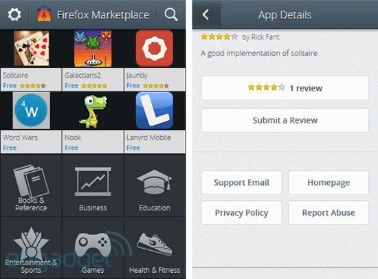 Mozilla Firefox OS Marketplace leak