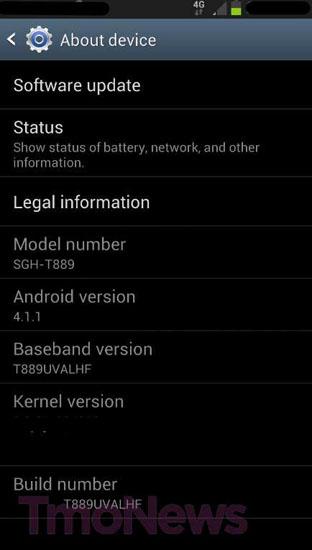 Samsung SGH-T889 T-Mobile Galaxy Note II screenshot