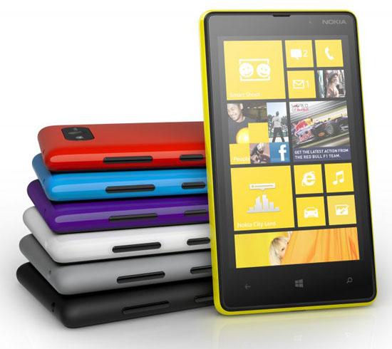 Nokia Lumia 820 colors