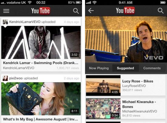 YouTube app iOS iPhone iPod touch