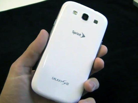 Sprint Samsung Galaxy S III rear