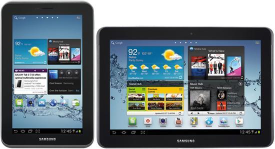 Samsung Galaxy Tab 2 7.0, Samsung Galaxy Tab 2 10.1