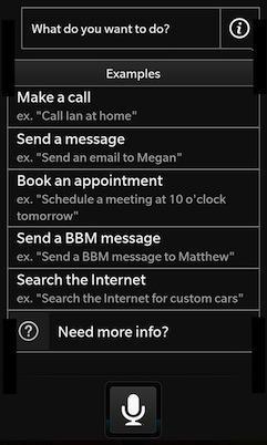 BlackBerry 10 voice control app leak