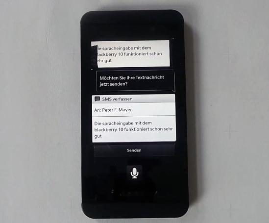 BlackBerry 10 voice control leak