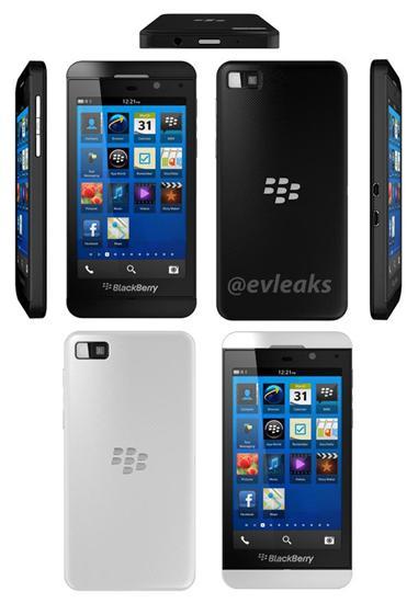 BlackBerry Z10 black and white