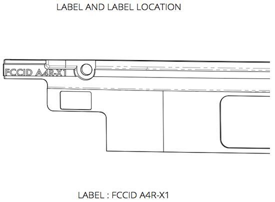 Google Glass FCC label location