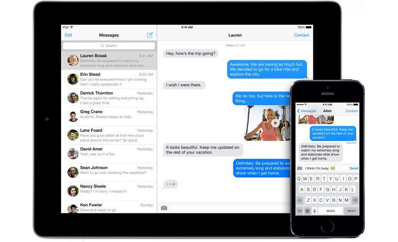 iOS 7 iMessages