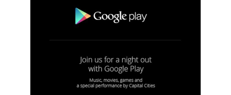 Google Play event October 24 invitiation