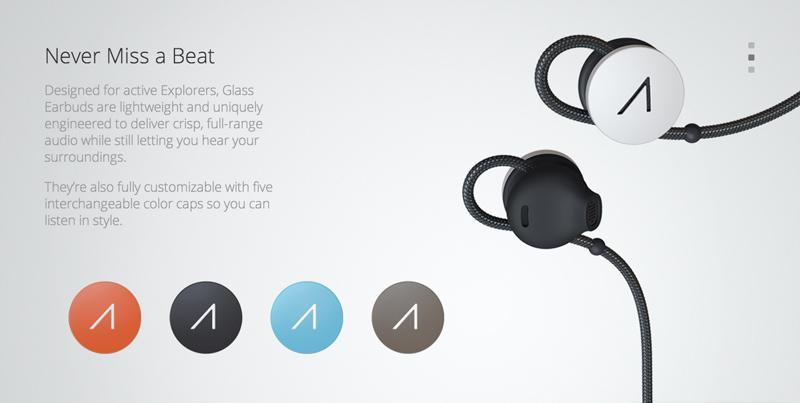 Google Glass stereo earbuds
