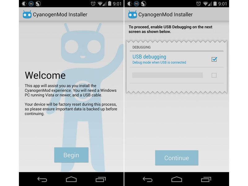 CyanogenMod Installer app
