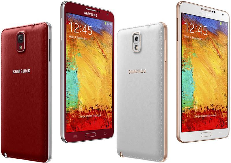 Samsung Galaxy Note 3 Merlot Red, Rose Gold White