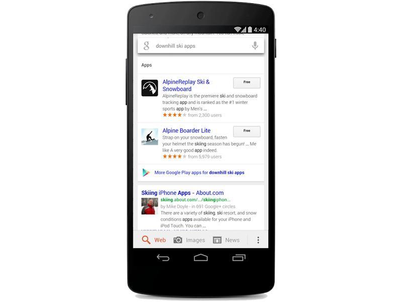 Google search apps update