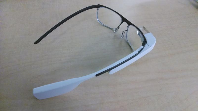 Google Glass prescription eyeglasses top