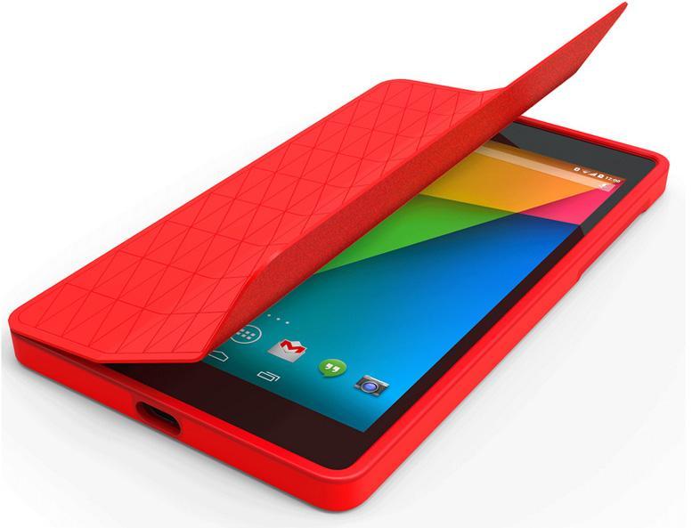 Nexus 7 Folio case red open