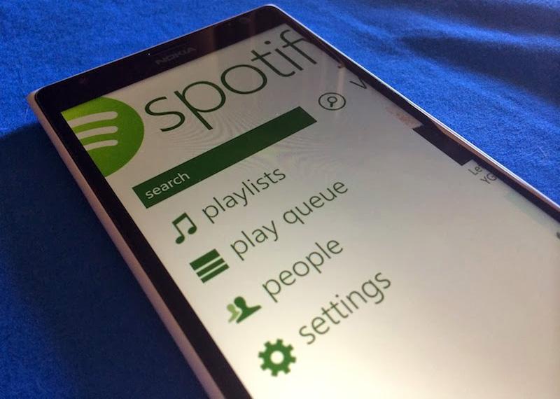 Spotify app Windows Phone 8