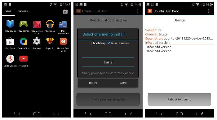 Ubuntu Dual Boot developer preview for Android