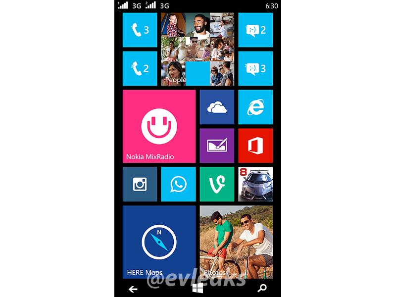 Nokia Moneypenny Lumia 630 screenshot leak