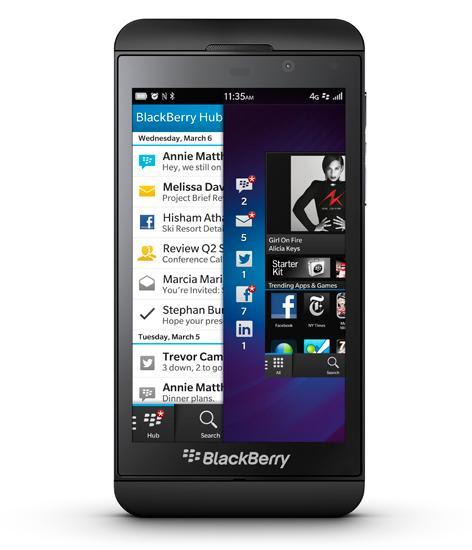 BlackBerry Z10 front