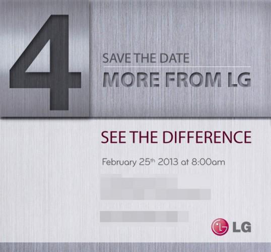 LG MWC 2013 invitation