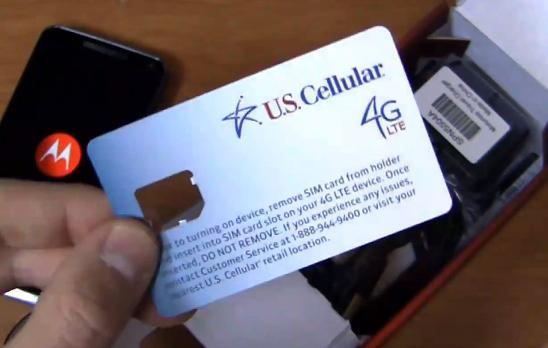 U.S. Cellular 4G LTE SIM card