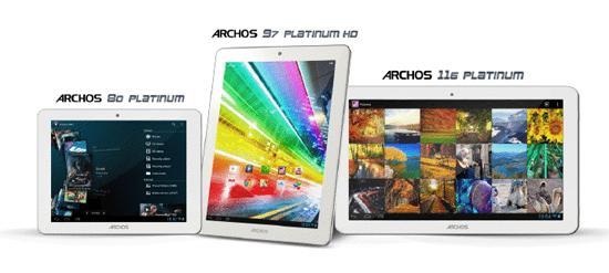 Archos Platinum Android tablets official