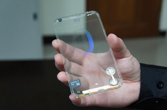 Polytron transparent smartphone prototype