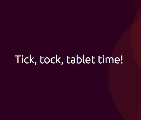 Ubuntu tablet time teaser