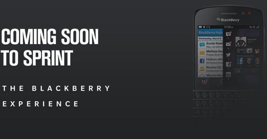 Sprint BlackBerry Q10 tease