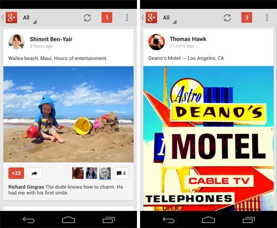 Google+ Android app update