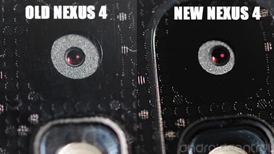 Google Nexus 4 new camera housing