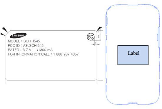 Verizon Samsung Galaxy S 4 SCH-I545 FCC