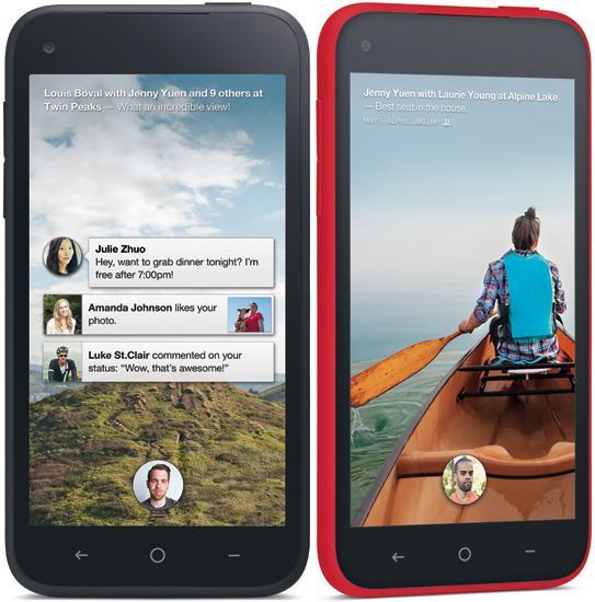 HTC First Facebook Home black, red
