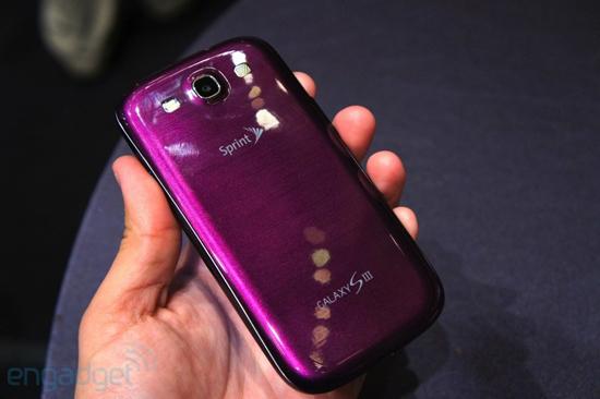 Amethyst purple Samsung Galaxy S III Sprint rear