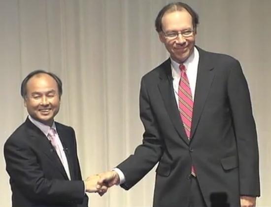 SoftBank CEO Masayoshi Son, Sprint CEO Dan Hesse